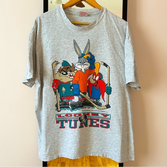 Vintage Other - 💥SOLD💥 Vintage 1994 Looney Tunes Novel Teez tee shirt single stitch Toons 90s